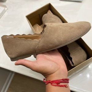 Lucky Brand Tan Suede Flats